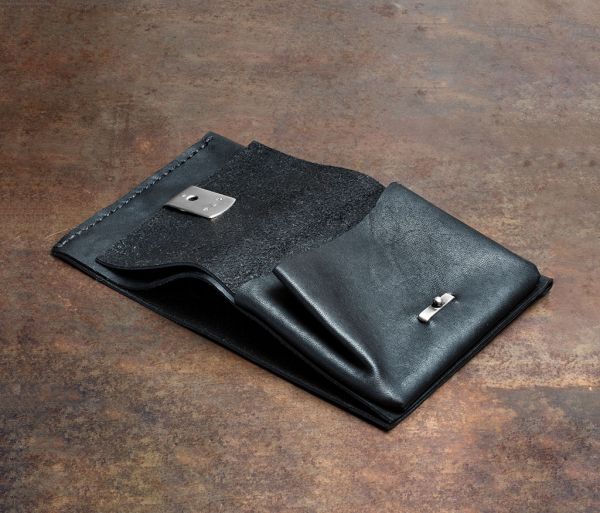 WERKSTATT:MUNCHEN レザーウォレット wallet シルバー-